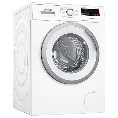 Bosch WAN28201GB Freestanding Washing Machine, 8kg Load, A+++ Energy Rating, 1400rpm Spin, White